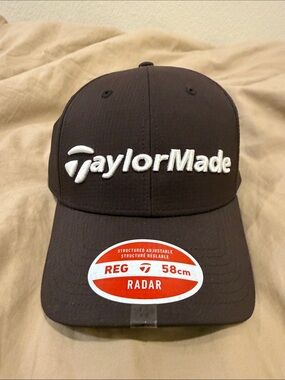 TaylorMade Brown Golf Radar Hat with White Logo